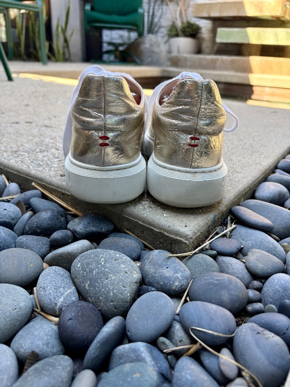 Halmanera Italian Leather Colorblock Lace-up Sneakers - Picture 4 of 5